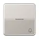 JUNG CD 590 KO5K PT schakelwip met belsymbool en controlevenster CD500 platina