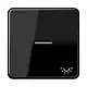 JUNG CD 590 KO5L SW schakelwip met lichtsymbool en controlevenster CD500 zwart glans