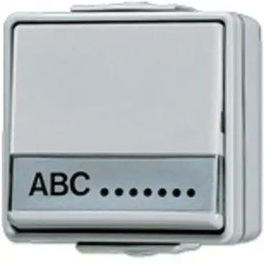 JUNG 606 NAW wisselschakelaar 10A met onderbak en tekstvenster IP44 WG600