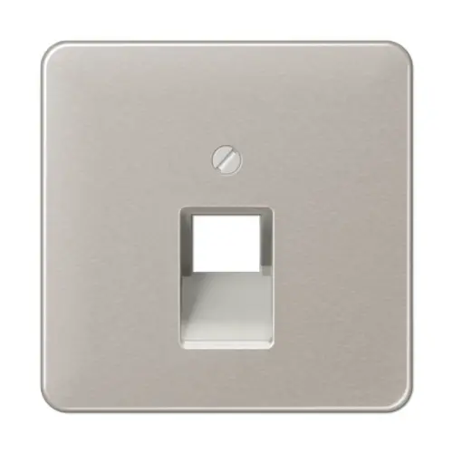 JUNG CD 569-1 UA PT centraalplaat 1-voudig tbv RJ45 wandcontactdoos CD500 platina