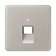JUNG CD 569-1 UA PT centraalplaat 1-voudig tbv RJ45 wandcontactdoos CD500 platina