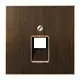 JUNG ME 2969-1 UA AT centraalplaat 1-voudig tbv RJ45 wandcontactdoos LS990 messing antiek