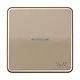JUNG CD 590 KO5L GB schakelwip met lichtsymbool en controlevenster CD500 goud brons