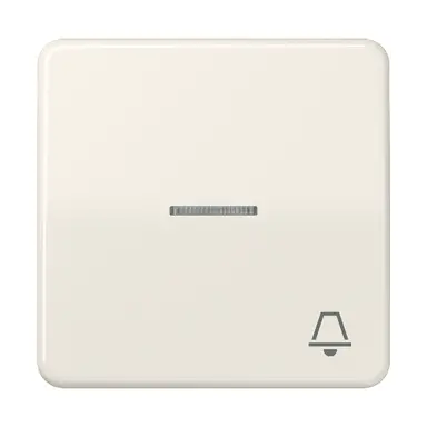 JUNG CD 590 KO5K schakelwip met belsymbool en controlevenster CD500 creme