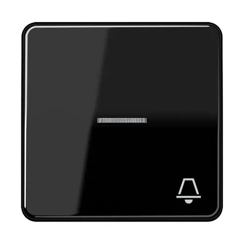 JUNG CD 590 KO5K SW schakelwip met belsymbool en controlevenster CD500 zwart