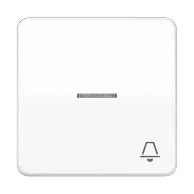 JUNG CD 590 KO5K WW schakelwip met belsymbool en controlevenster CD500 alpine wit