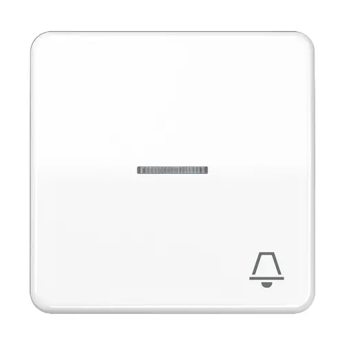 JUNG CD 590 KO5K WW schakelwip met belsymbool en controlevenster CD500 alpine wit