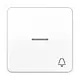 JUNG CD 590 KO5K WW schakelwip met belsymbool en controlevenster CD500 alpine wit