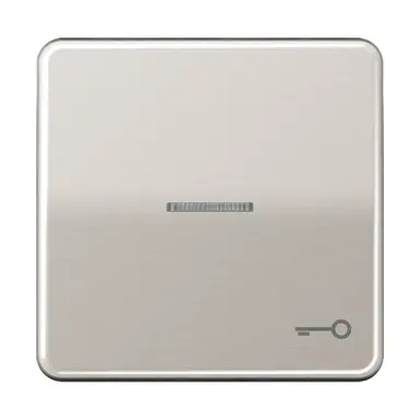 JUNG CD 590 KO5T PT schakelwip met sleutelsymbool en controlevenster CD500 platina