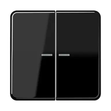 JUNG CD 595 KO5 SW schakelwip 2-voudig met controlevenster CD500 zwart