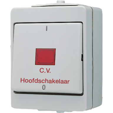 JUNG 603 EHW 3-polige schakelaar met controleverlichting opbouw IP44 WG600