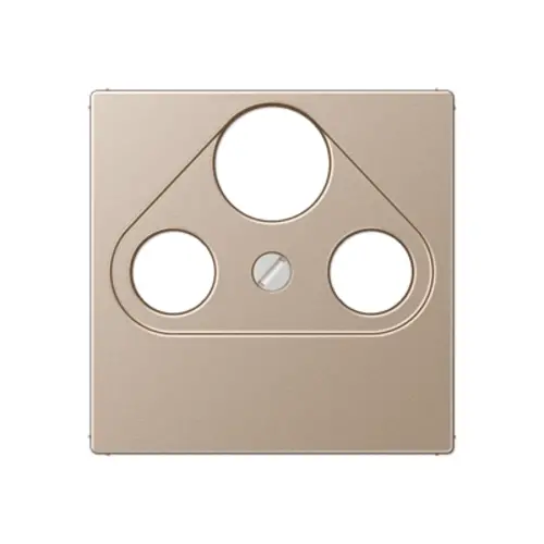 JUNG A 561 PLSAT CH centraalplaat coax/sat A-range champagne