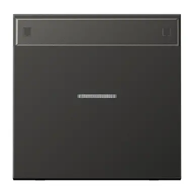JUNG AL 2990 NAKO5 AN schakelwip met controlevenster en tekstvenster LS990 antraciet gelakt aluminium
