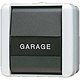 JUNG 831 NAW drukcontact 1-voudig 1 maakcontact met tekstvenster opbouw IP44