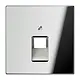 JUNG GCR 2969-1 UA centraalplaat 1-voudig tbv RJ45 wandcontactdoos LS990 glanzend chroom