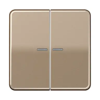 JUNG CD 595 KO5 GB schakelwip 2-voudig met controlevenster CD500 goud brons