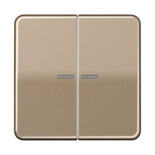 JUNG CD 595 KO5 GB schakelwip 2-voudig met controlevenster CD500 goud brons