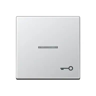 JUNG A 590 KO5 T AL schakelwip met sleutelsymbool en controlevenster A-range aluminium