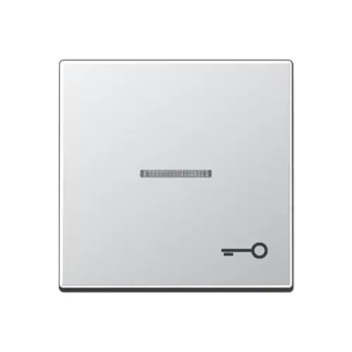 JUNG A 590 KO5 T AL schakelwip met sleutelsymbool en controlevenster A-range aluminium