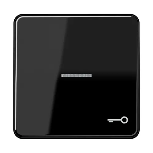JUNG CD 590 KO5T SW schakelwip met sleutelsymbool en controlevenster CD500 zwart glans