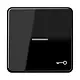 JUNG CD 590 KO5T SW schakelwip met sleutelsymbool en controlevenster CD500 zwart