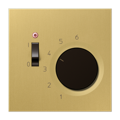 JUNG TR ME 241 C kamerthermostaat verbreek 24V LS990 messing klassiek