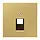 JUNG ME 2969-1 UA C centraalplaat 1-voudig tbv RJ45 wandcontactdoos LS990 messing klassiek