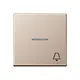 JUNG A 590 KO5 K CH schakelwip met belsymbool controlevenster A-range champagne