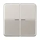 JUNG CD 595 KO5 PT schakelwip 2-voudig met controlevenster CD500 platina