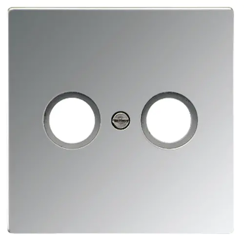 JUNG GCR 2990 TV centraalplaat antenne-coax LS990 glanzend chroom