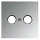 JUNG GCR 2990 TV centraalplaat antenne-coax LS990 glanzend chroom