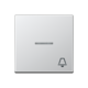 JUNG A 590 KO5 K AL schakelwip met belsymbool controlevenster A-range aluminium
