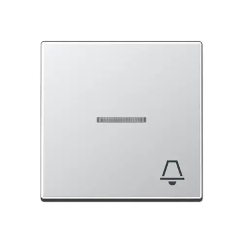 JUNG A 590 KO5 K AL schakelwip met belsymbool controlevenster A-range aluminium