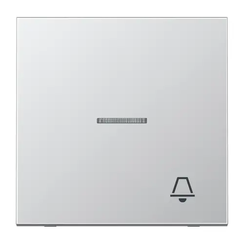 JUNG AL 2990 KO5 K schakelwip met belsymbool en controlevenster LS990 aluminium