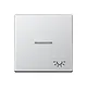 JUNG A 590 KO5 L AL schakelwip met lichtsymbool en controlevenster A-range aluminium