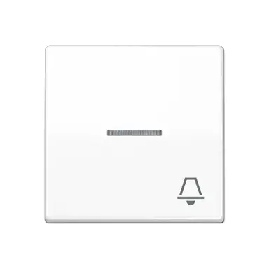 JUNG AS 591 KO5K WW schakelwip met belsymbool en controlevenster AS500 alpine wit