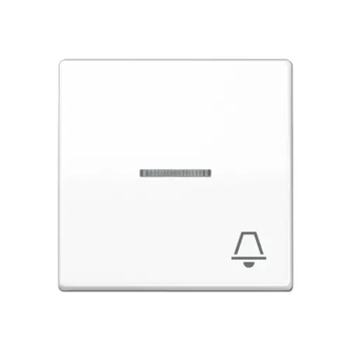 JUNG AS 591 KO5K WW schakelwip met belsymbool en controlevenster AS500 alpine wit