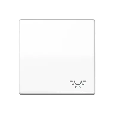 JUNG AS 591 L WW schakelwip met lichtsymbool AS500 alpine wit