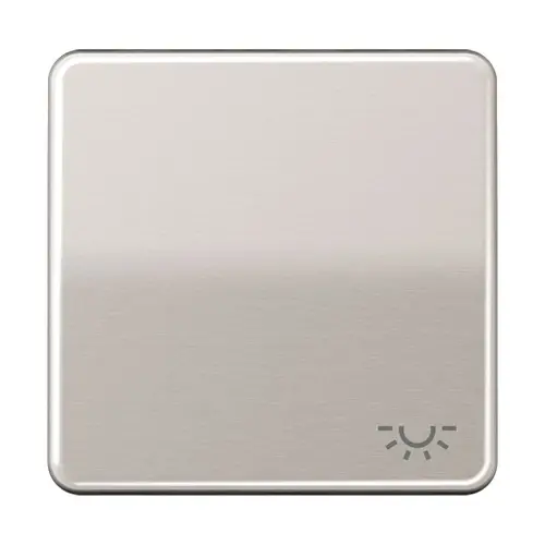 JUNG CD 590 L PT schakelwip met lichtsymbool CD500 platina