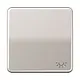 JUNG CD 590 L PT schakelwip met lichtsymbool CD500 platina