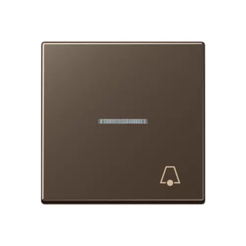 JUNG A 590 KO5 K MO schakelwip met belsymbool controlevenster A-range mokka