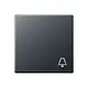 JUNG A 590 BF K ANM schakelwip met belsymbool A-range antraciet mat