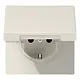 JUNG LS 1520 NKIKL wandcontactdoos randaarde Safety+ klapdeksel LS990 creme