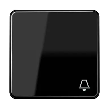 JUNG CD 590 K SW schakelwip met belsymbool CD500 zwart glans