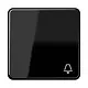 JUNG CD 590 K SW schakelwip met belsymbool CD500 zwart