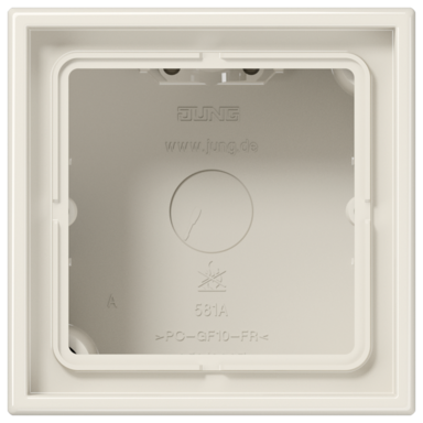 JUNG LS 581 A W opbouwbak 1-voudig LS990 creme