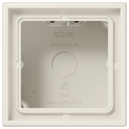 JUNG LS 581 A W opbouwbak 1-voudig LS990 creme
