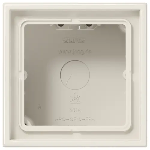 JUNG LS 581 A W opbouwbak 1-voudig LS990 creme
