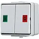 JUNG 639 W serie drukcontact met 2 wisselcontacten opbouw IP44 WG600