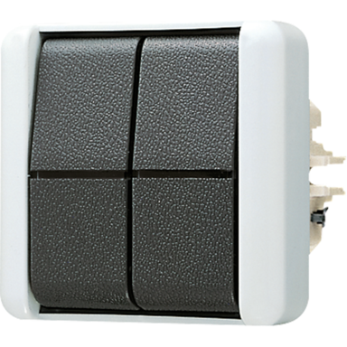 JUNG 808 E wisselschakelaar 1-polig zonder onderbak IP44 WG800